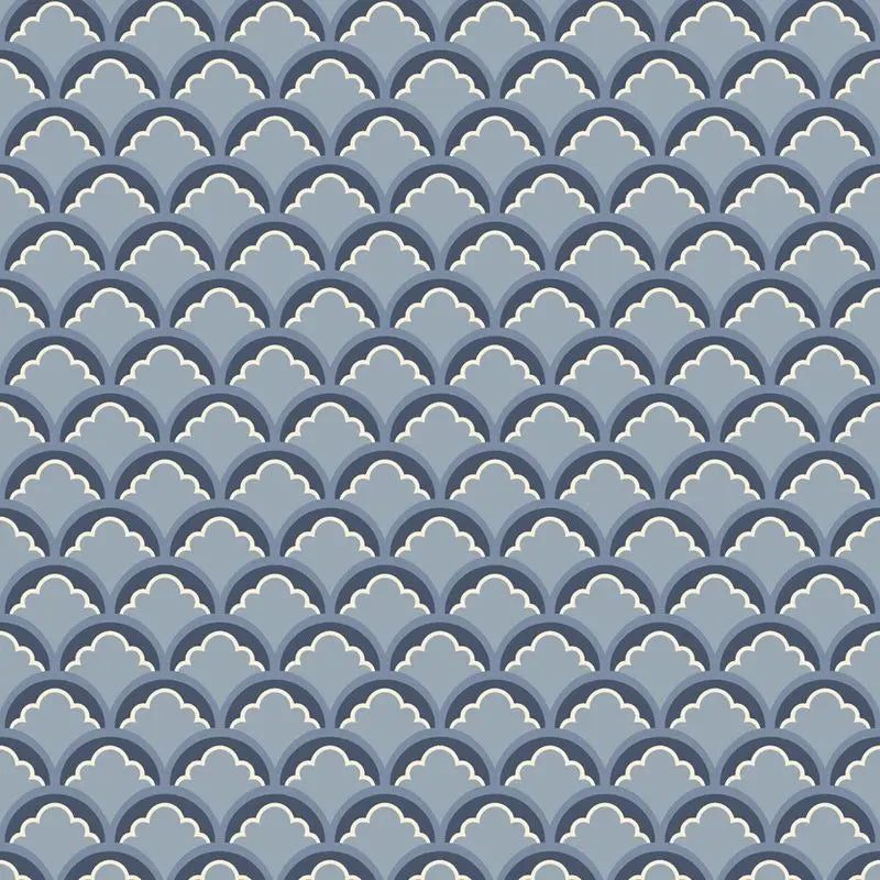 G P & J Baker Wallpaper BW45099.1 Mount Temple Small Blue