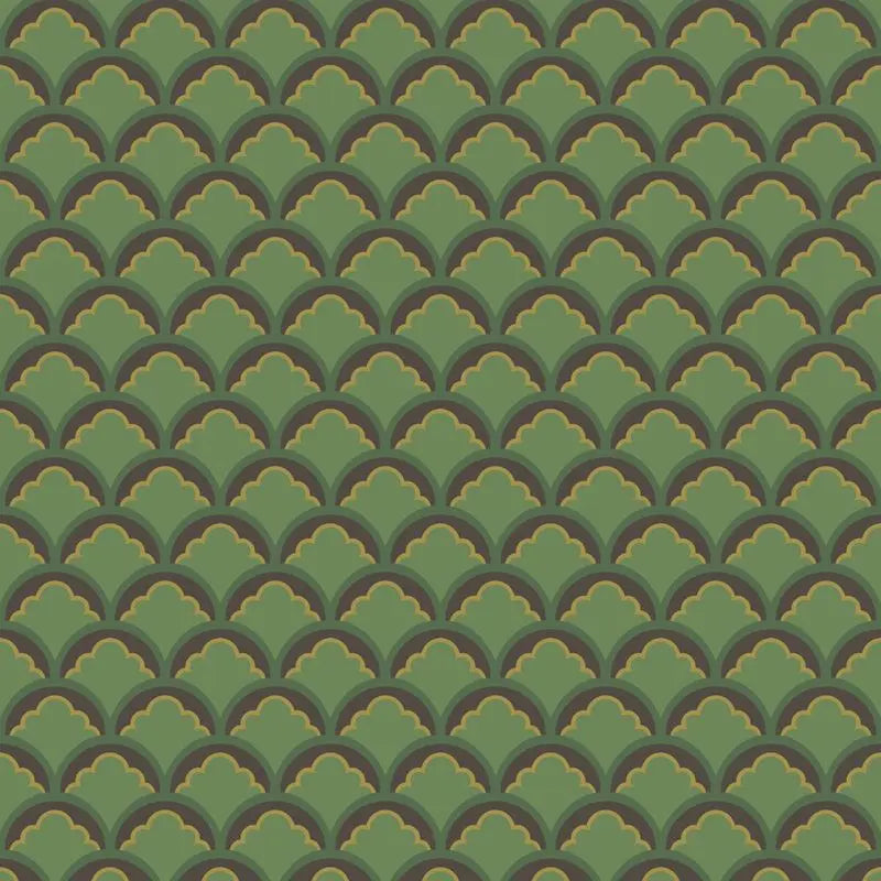 G P & J Baker Wallpaper BW45099.3 Mount Temple Small Emerald