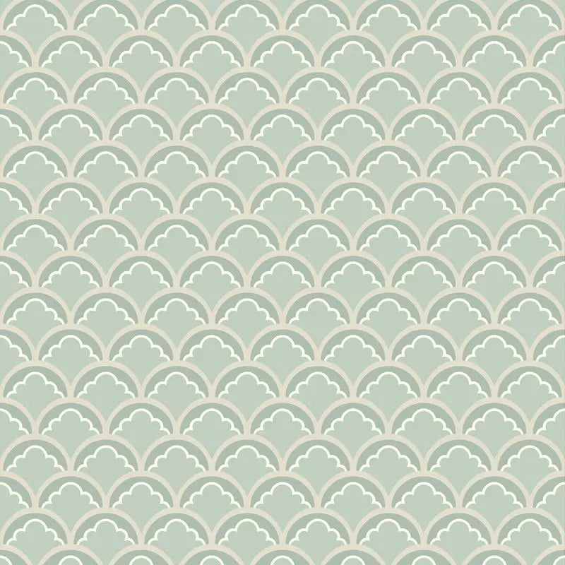 G P & J Baker Wallpaper BW45099.4 Mount Temple Small Aqua