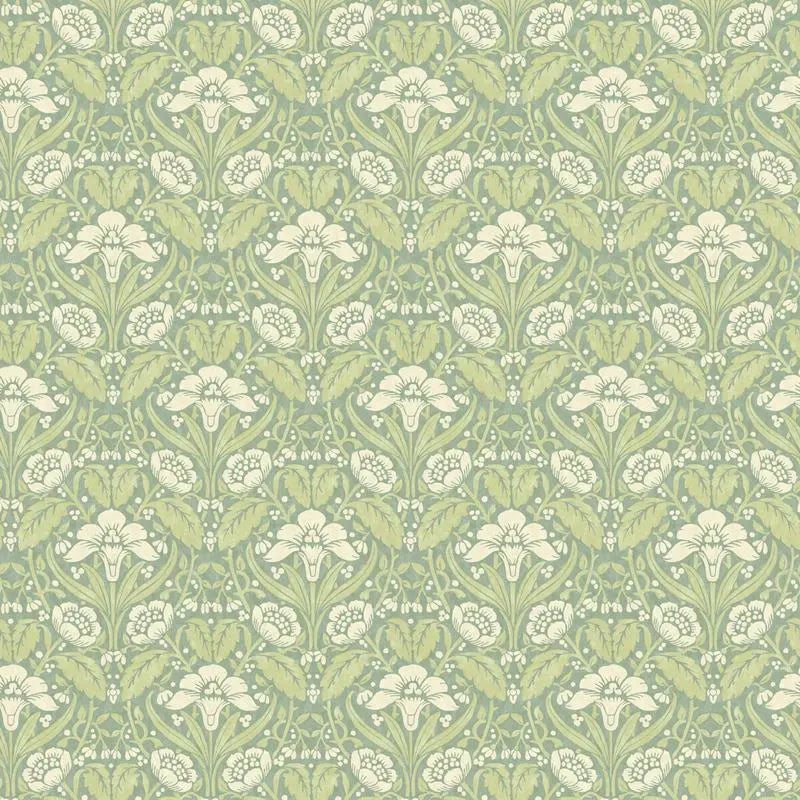 G P & J Baker Wallpaper BW45101.3 Iris Meadow Aqua/Green