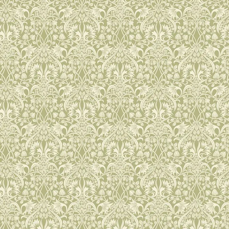 G P & J Baker Wallpaper BW45102.1 Fritillerie Green