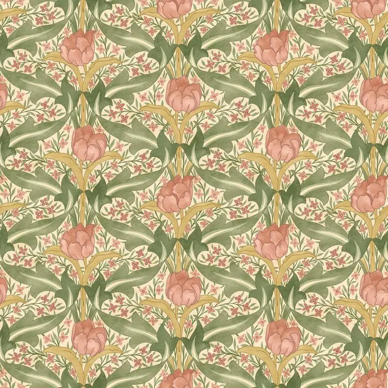 G P & J Baker Wallpaper BW45104.4 Tulip & Jasmine Blush