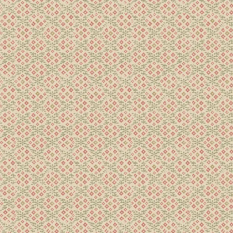 G P & J Baker Wallpaper BW45115.3 Grantly Red/Green