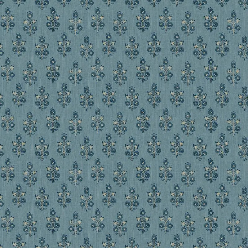 G P & J Baker Wallpaper BW45117.5 Poppy Sprig Blue