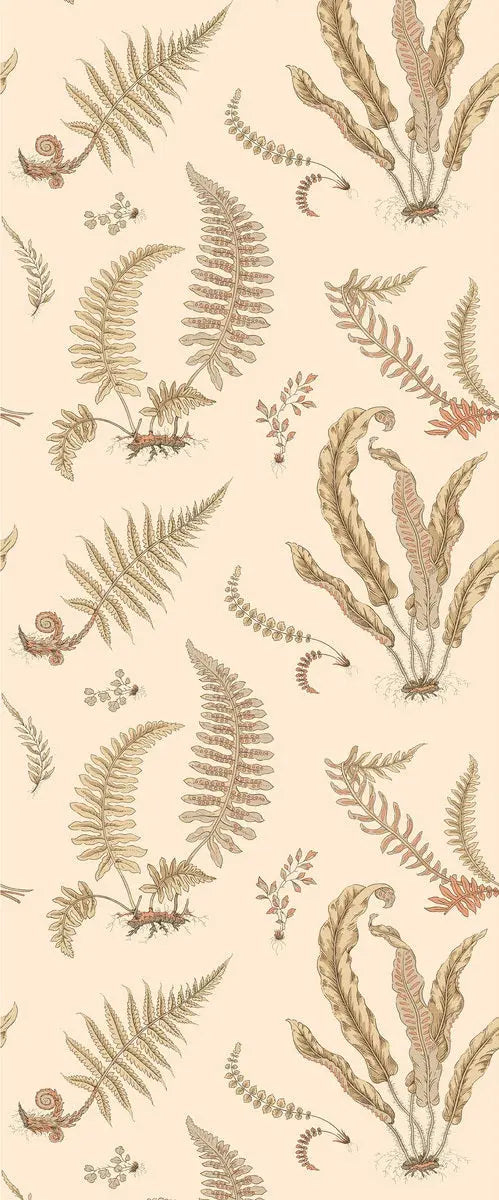 G P & J Baker Wallpaper BW45122.2 Ferns Parchment