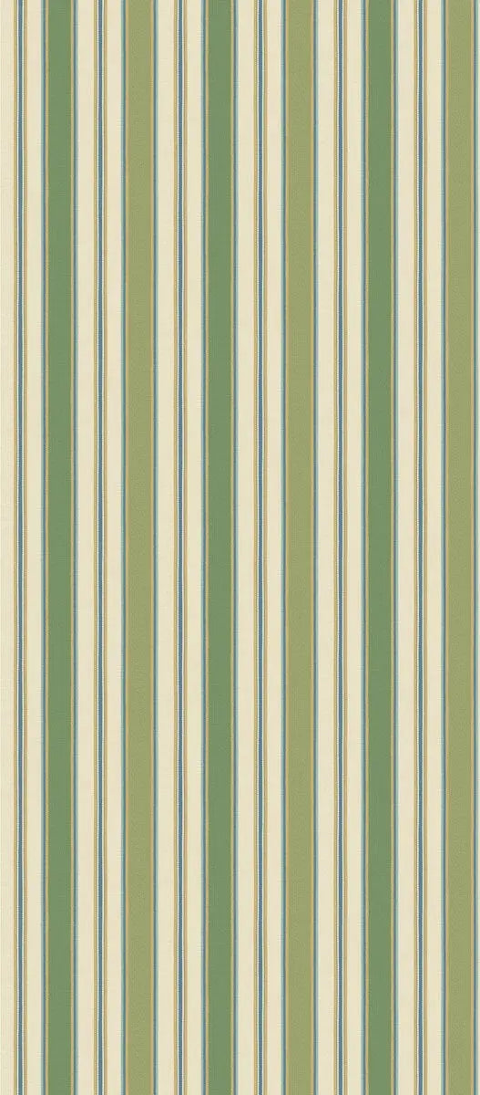 G P & J Baker Wallpaper BW45131.1 Melbourne Stripe Green/Blue