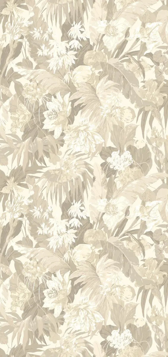 G P & J Baker Wallpaper BW45132.3 Tropical Floral Stone