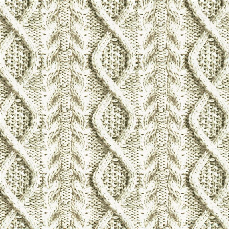 Kasmir Fabric Cable Knit Grey