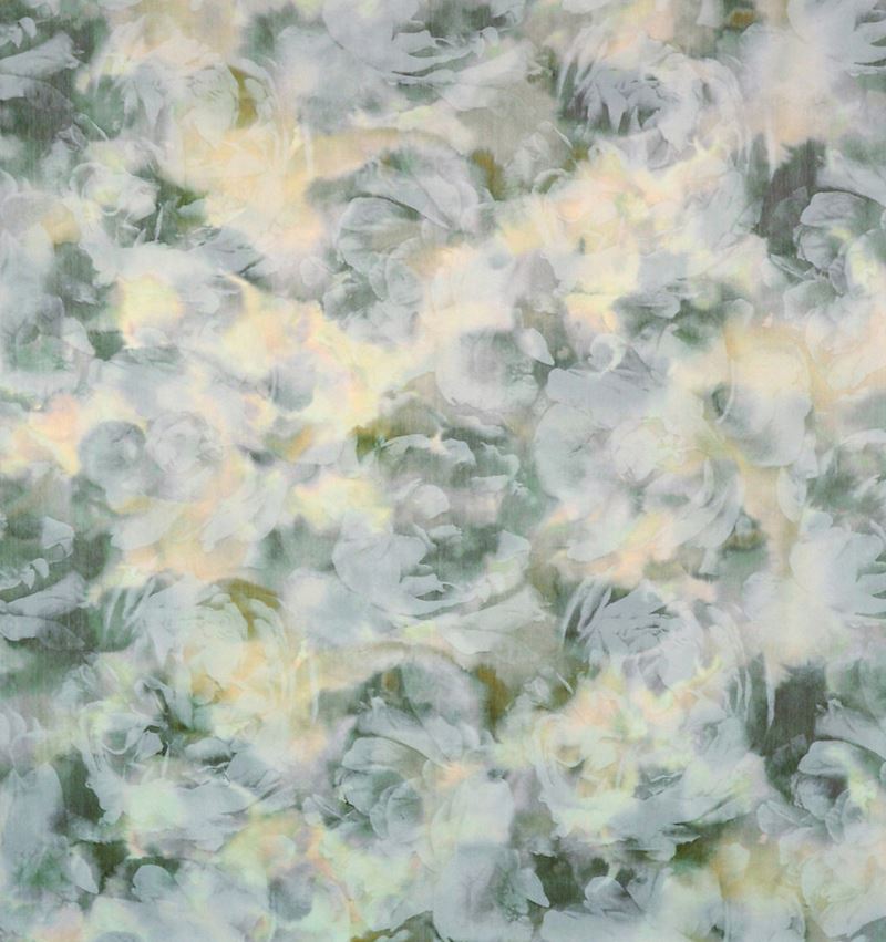 Scalamandre Fabric CH 01094411 Antoinette Warp Print Silver Opal