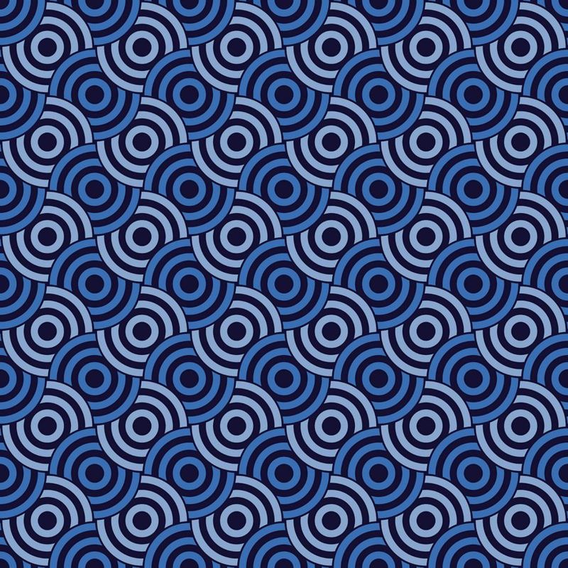 RM Coco Fabric Circle Up Cobalt