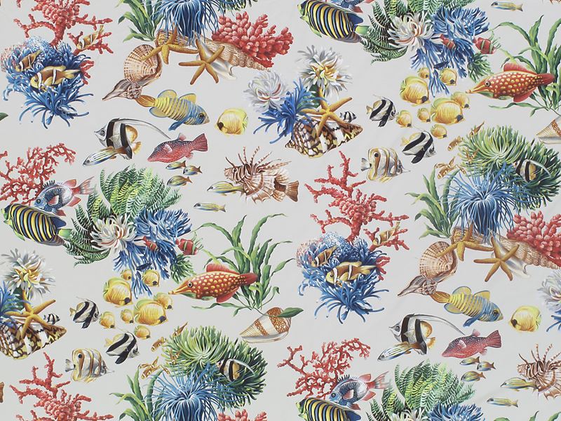 Scalamandre Fabric CN 0003AK07 Aquatica Oyster