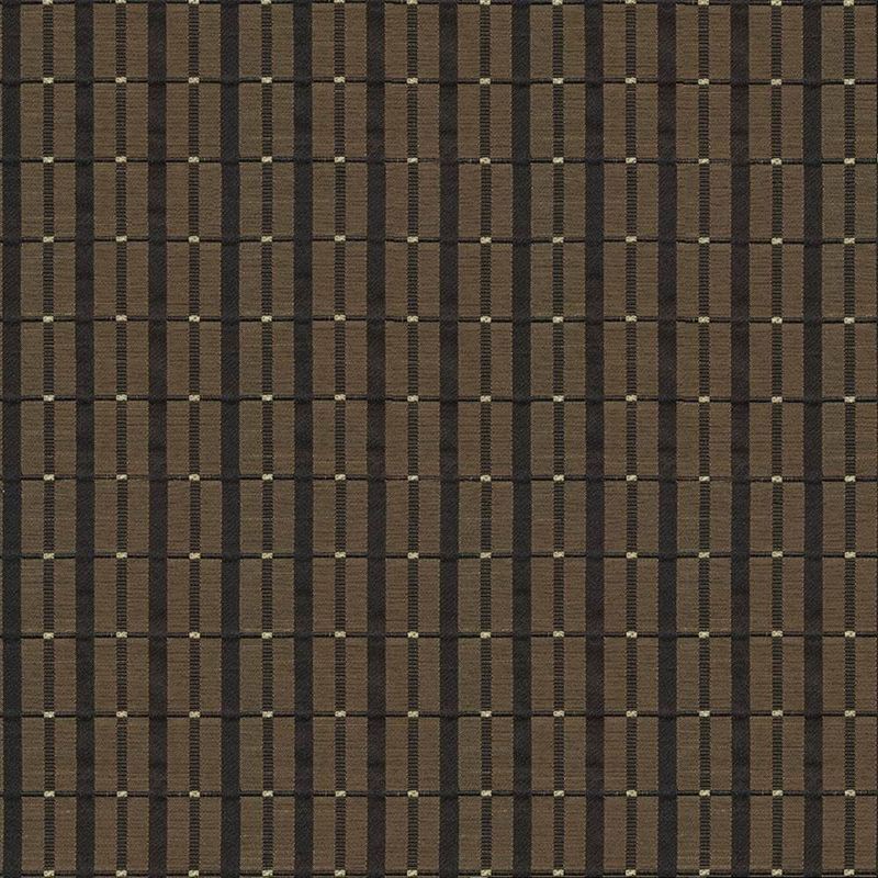 Kasmir Fabric Crisscross Plaid Noir