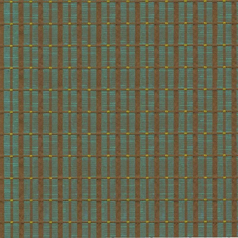 Kasmir Fabric Crisscross Plaid Teal