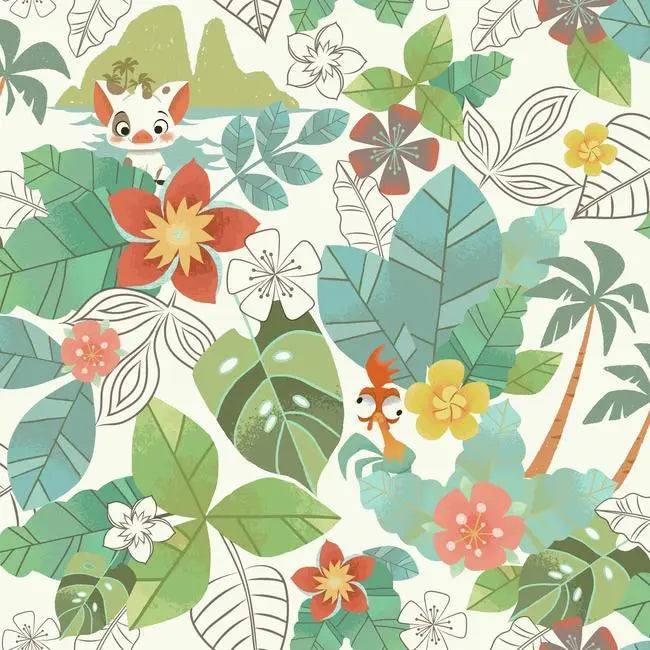 York Wallpaper DI0995 Disney Moana Jungle