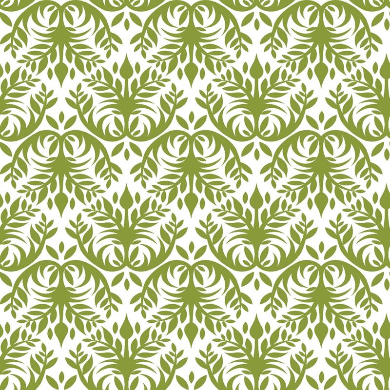 RM Coco Fabric Double Dutch Damask Basil