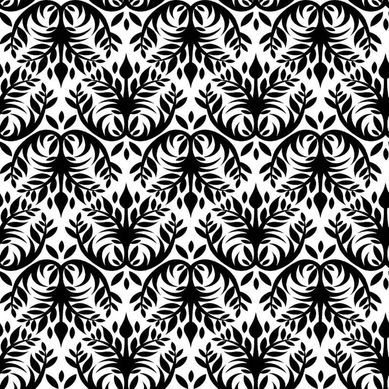 RM Coco Fabric Double Dutch Damask Domino