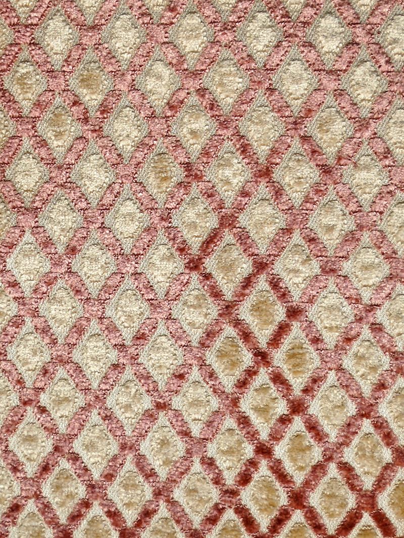 Scalamandre Fabric DS 24010003 Montreal Rose/Creme