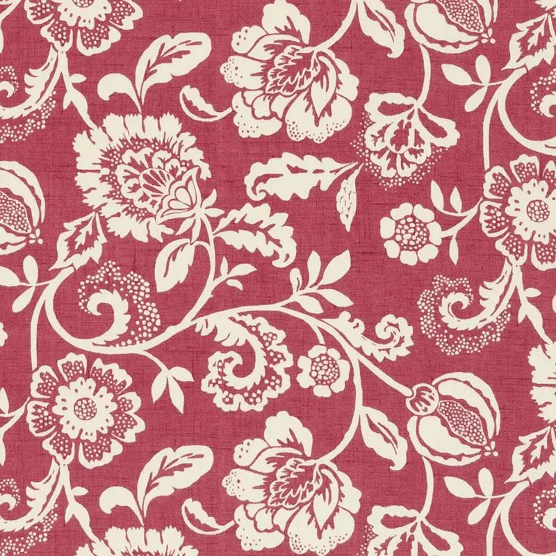 Clarke and Clarke Fabric F0621-4 Eliza Raspberry