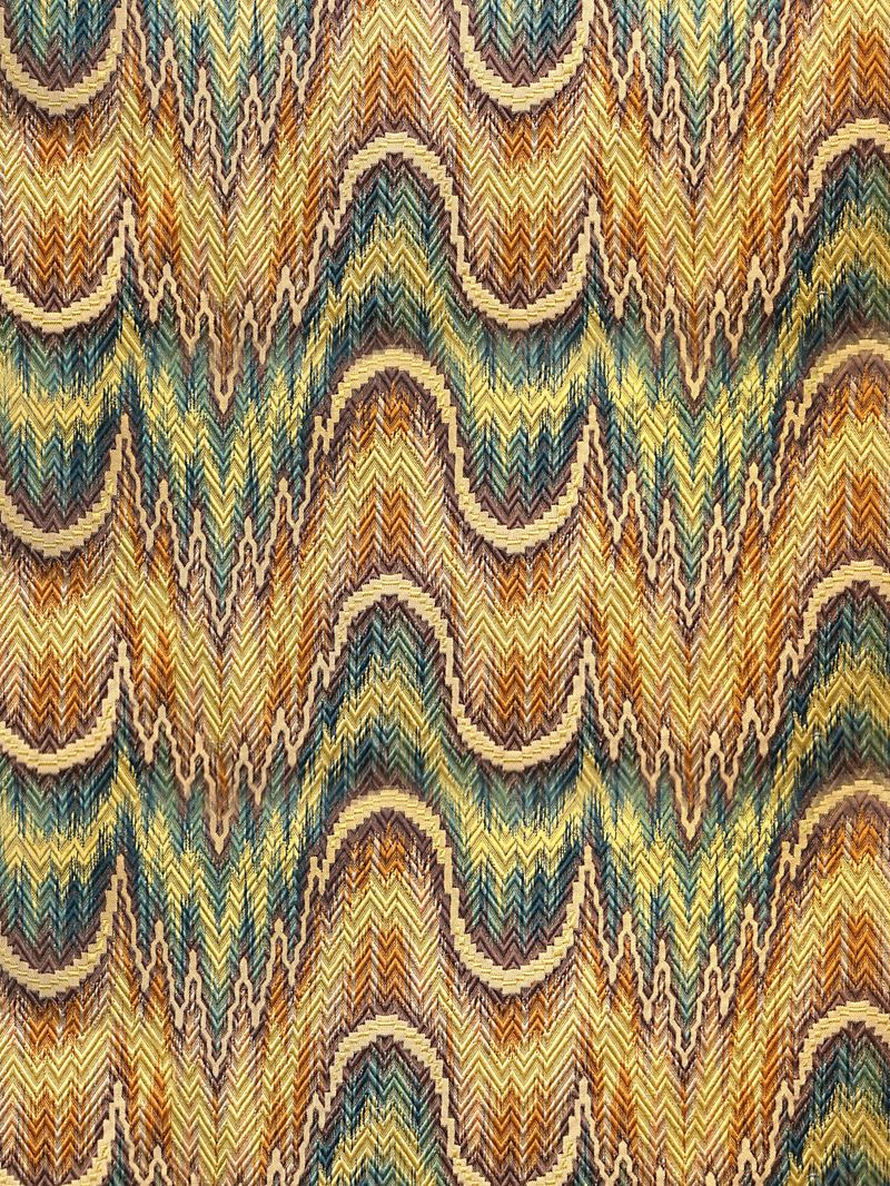 Scalamandre Fabric F1 00012639 Point De Hongrie Brown / Green / Gold