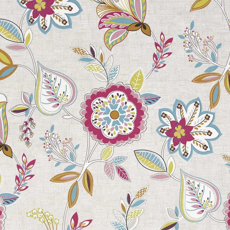 Clarke and Clarke Fabric F1066-5 Octavia Summer