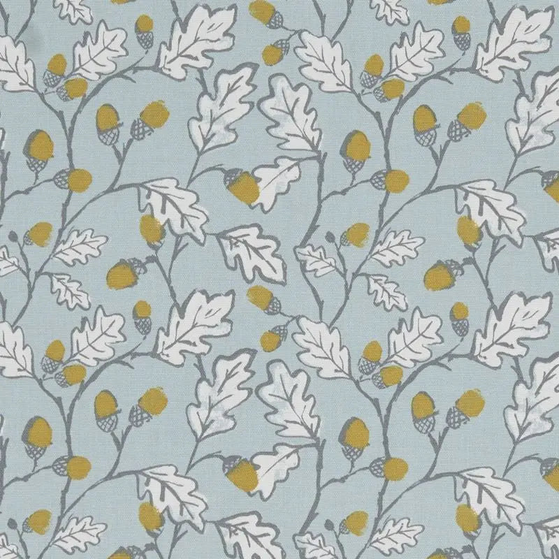 Clarke and Clarke Fabric F1182-1 Acorn Trail Duckegg