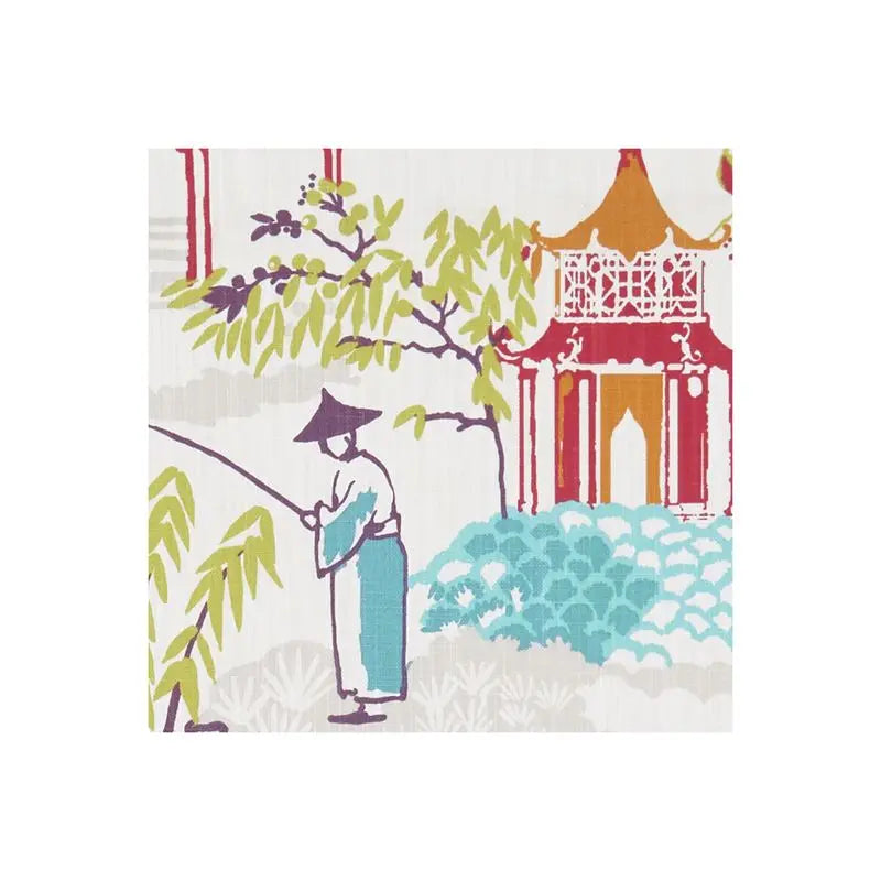 Clarke and Clarke Fabric F1290-5 Pagoda Summer