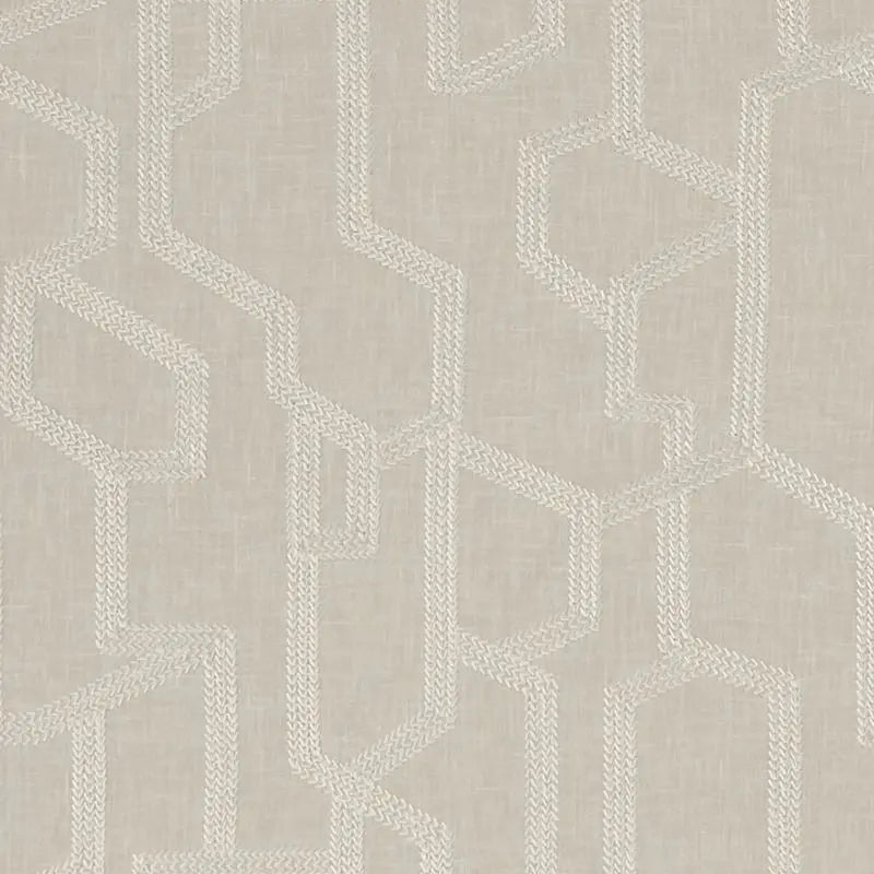 Clarke and Clarke Fabric F1300-3 Labyrinth Linen