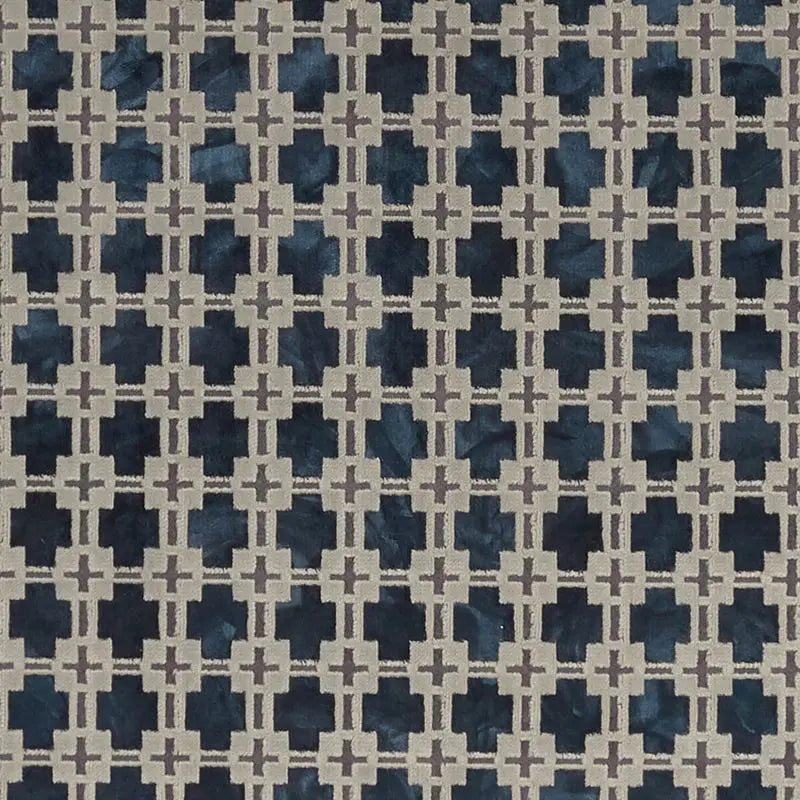 Clarke and Clarke Fabric F1302-2 Maui Midnight