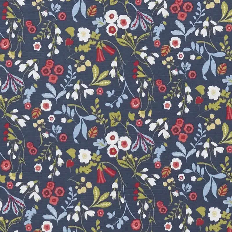 Clarke and Clarke Fabric F1312-1 Ashbee Rouge