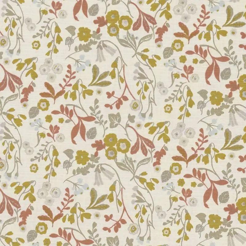 Clarke and Clarke Fabric F1312-4 Ashbee Ochre