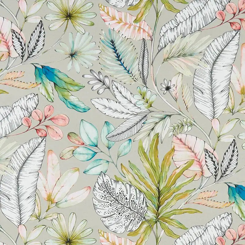 Clarke and Clarke Fabric F1363-3 Tropicana Pastel