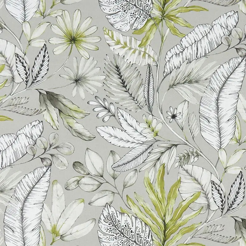 Clarke and Clarke Fabric F1363-4 Tropicana Smoke