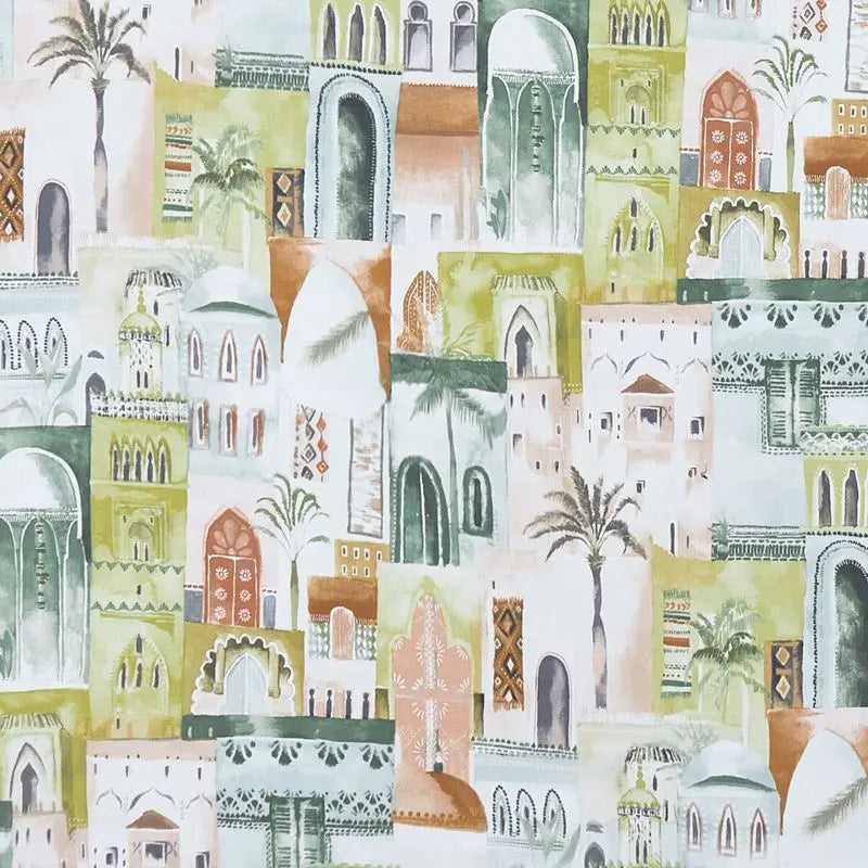 Clarke and Clarke Fabric F1368-1 Marrakech Apple