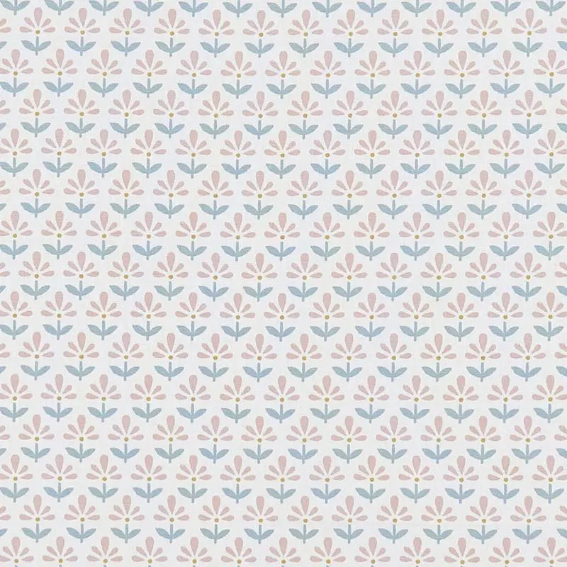 Clarke and Clarke Fabric F1373-1 Fleur Blush/Mineral