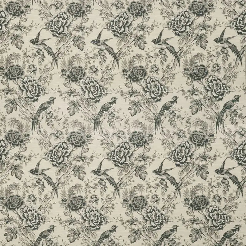 Clarke and Clarke Fabric F1429-2 Avium Charcoal