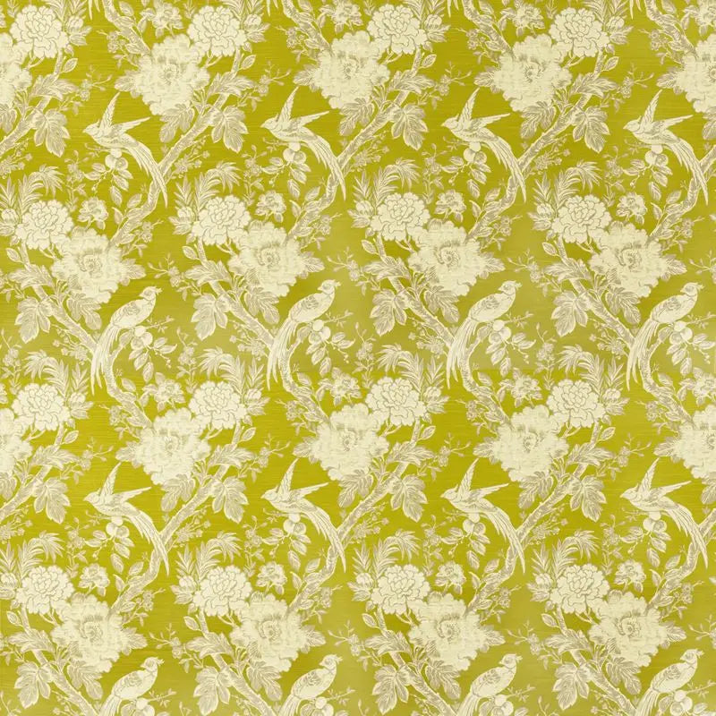 Clarke and Clarke Fabric F1429-3 Avium Chartreuse