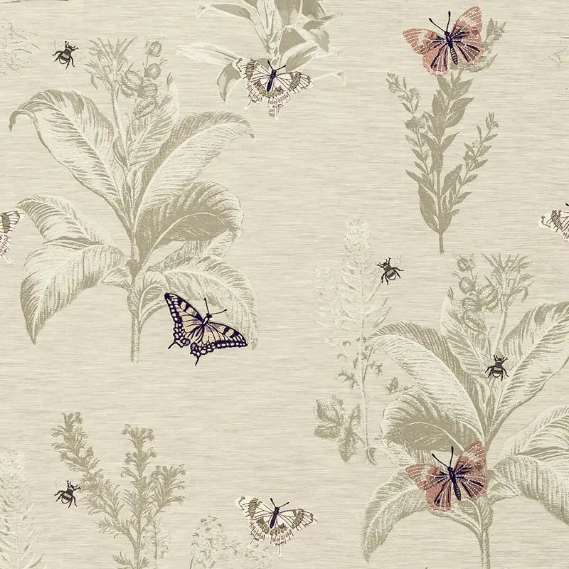 Clarke and Clarke Fabric F1432-1 Monarch Blush/Damson