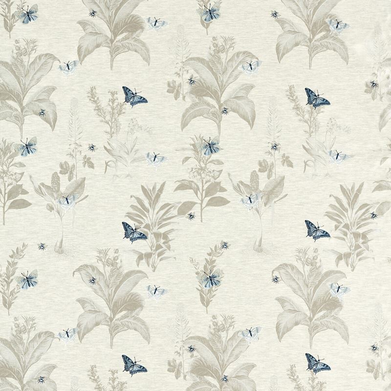 Clarke and Clarke Fabric F1432-4 Monarch Mineral/Denim