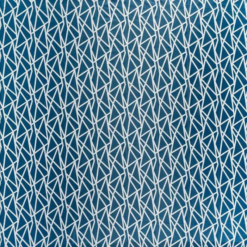 Clarke and Clarke Fabric F1459-3 Geomo Kingfisher