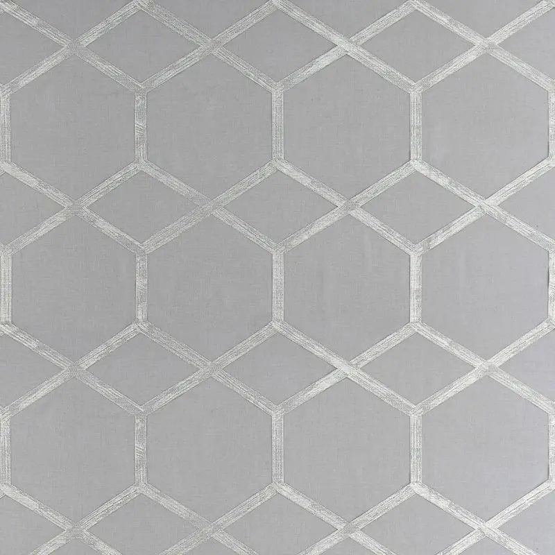 Clarke and Clarke Fabric F1469-3 Forma Charcoal/Silver