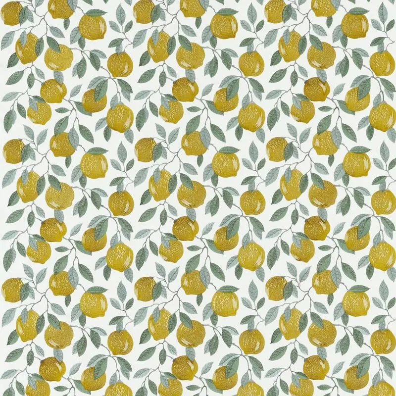 Clarke and Clarke Fabric F1508-1 Sicilian Lemon