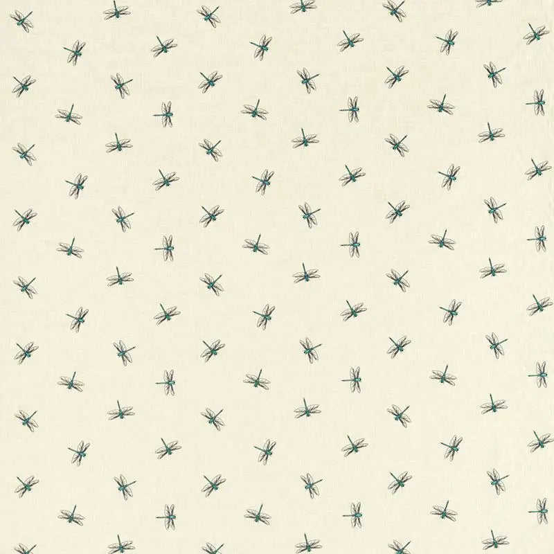 Clarke and Clarke Fabric F1514-4 Damsel Teal