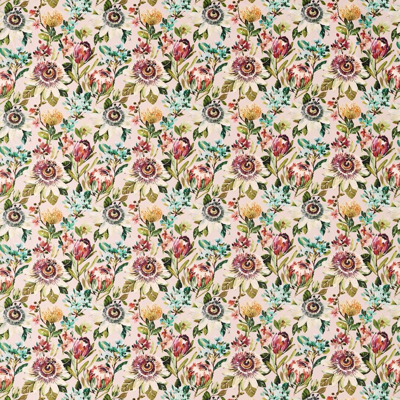 Clarke and Clarke Fabric F1519-2 Paradise Blush