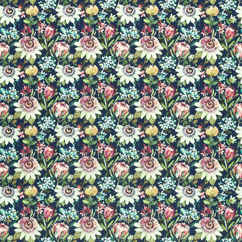 Clarke and Clarke Fabric F1520-1 Paradise Midnight Velvet