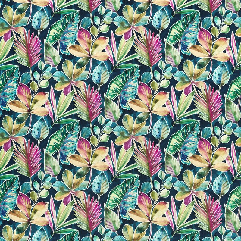 Clarke and Clarke Fabric F1522-2 Rainforest Mult Velveti