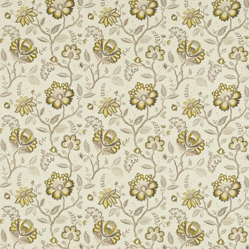 Clarke and Clarke Fabric F1543-1 Adeline Antique/Charcoal