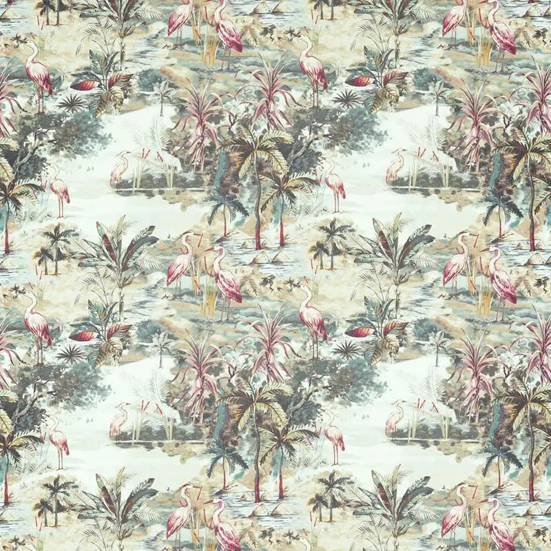 Clarke and Clarke Fabric F1546-3 Habitat Mineral