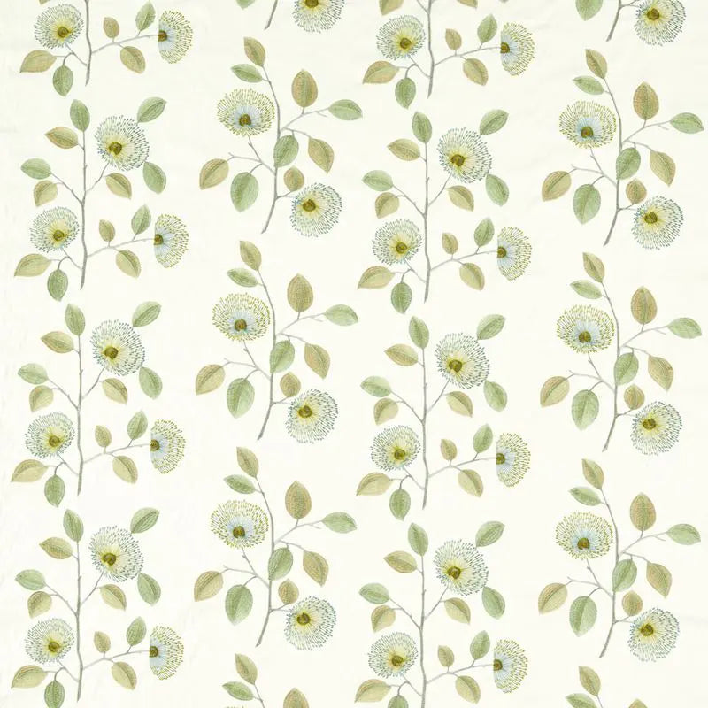 Clarke and Clarke Fabric F1555-1 Monique Apple/Mineral