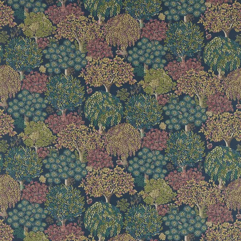 Clarke and Clarke Fabric F1562-3 Tatton Midnight