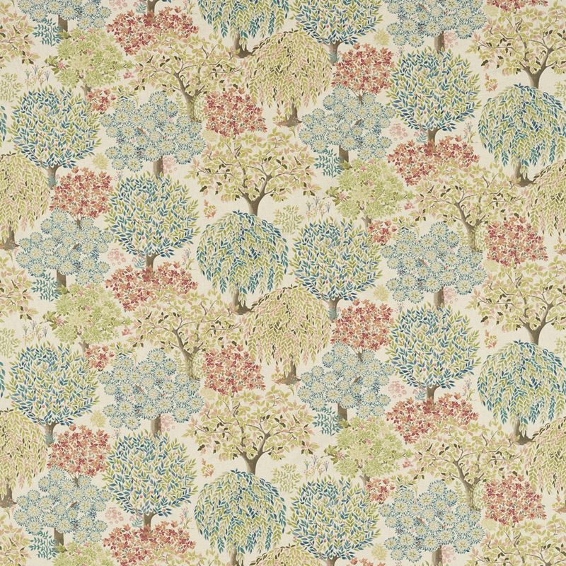 Clarke and Clarke Fabric F1562-5 Tatton Spice/Linen